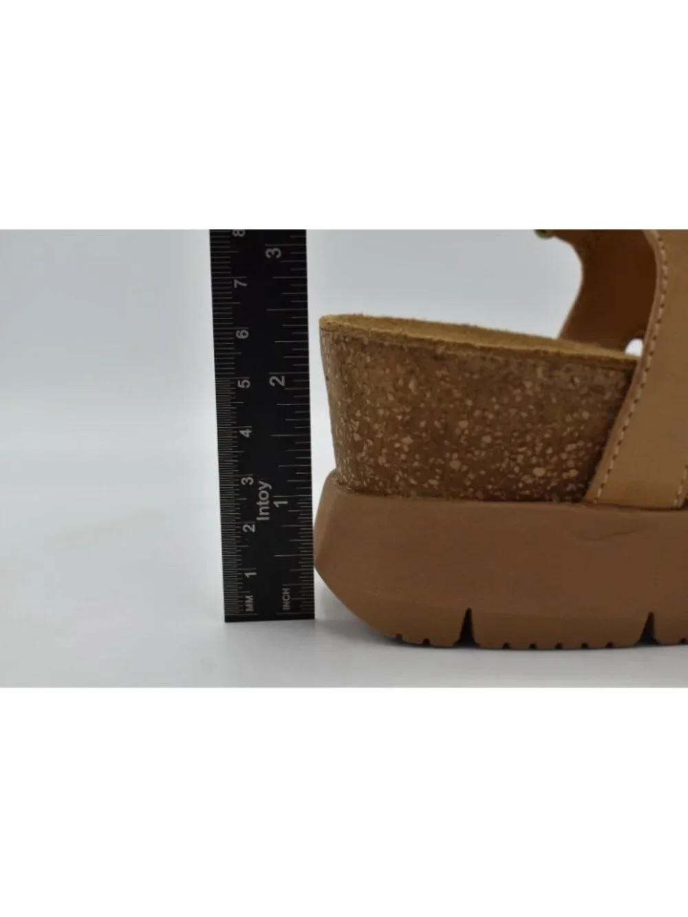 Comfortiva Women 9.5‎ Silvia Caramel Multi Color Leather Wedge Strappy Sandals